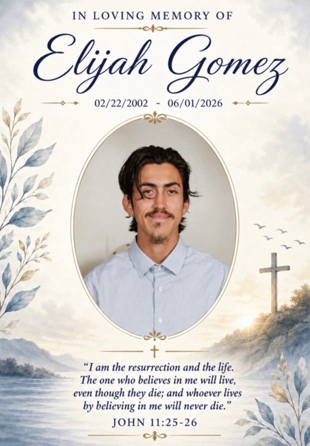 Obituary of Elijah Thomas Gomez