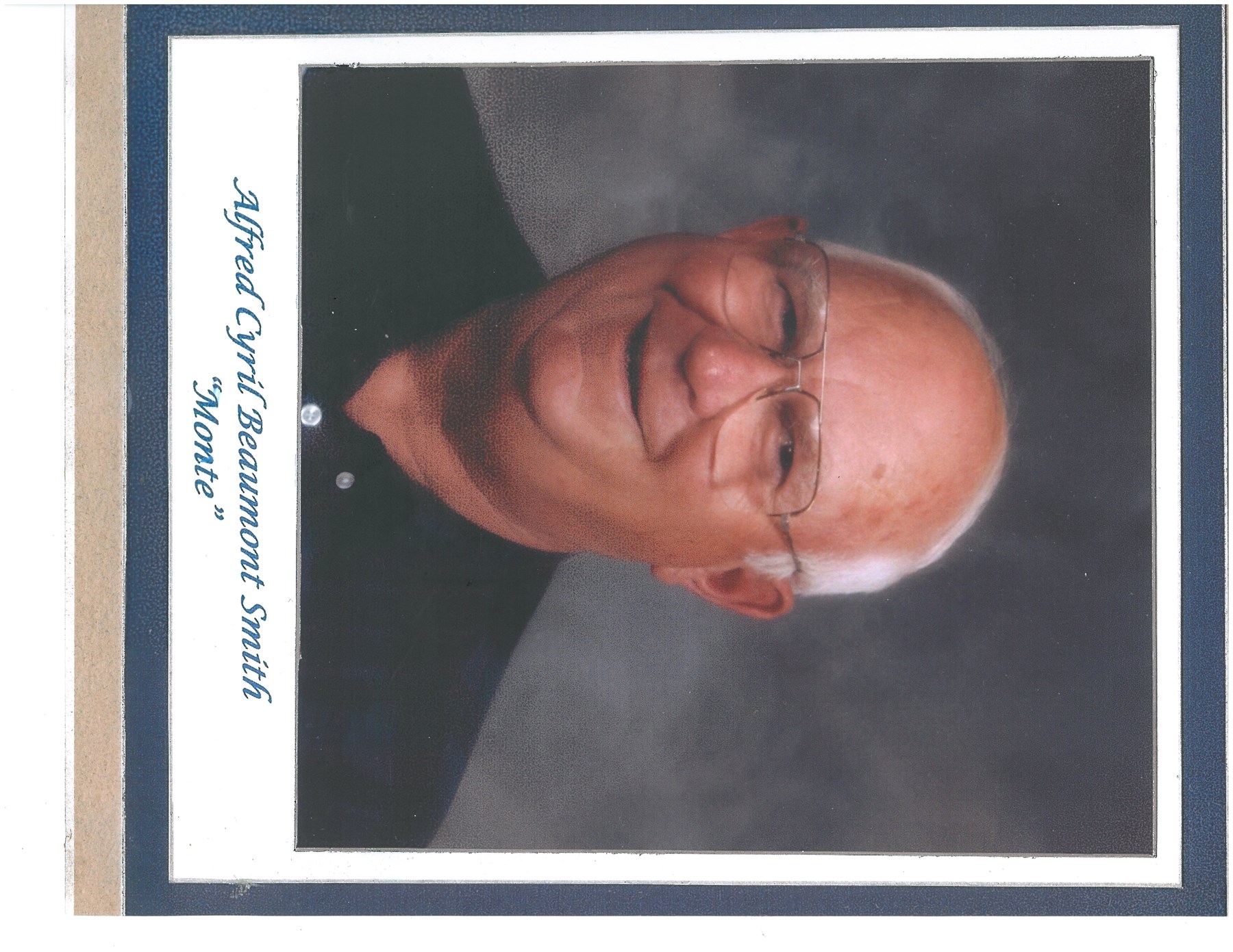 Obituary of Alfred 'Monte' Cyril Beaumont Smith