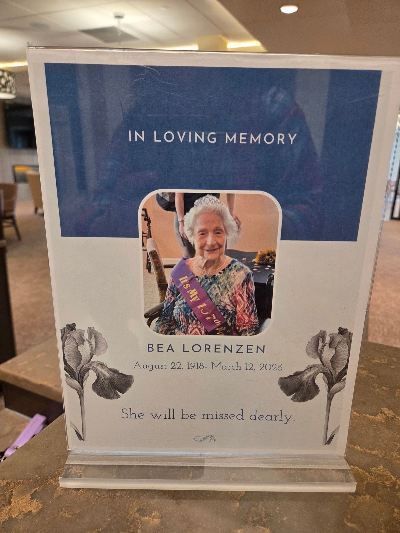 Obituary of Beatrix K Lorenzen