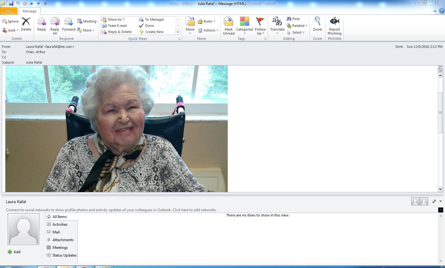 Obituary of Julia Hannah Rafal