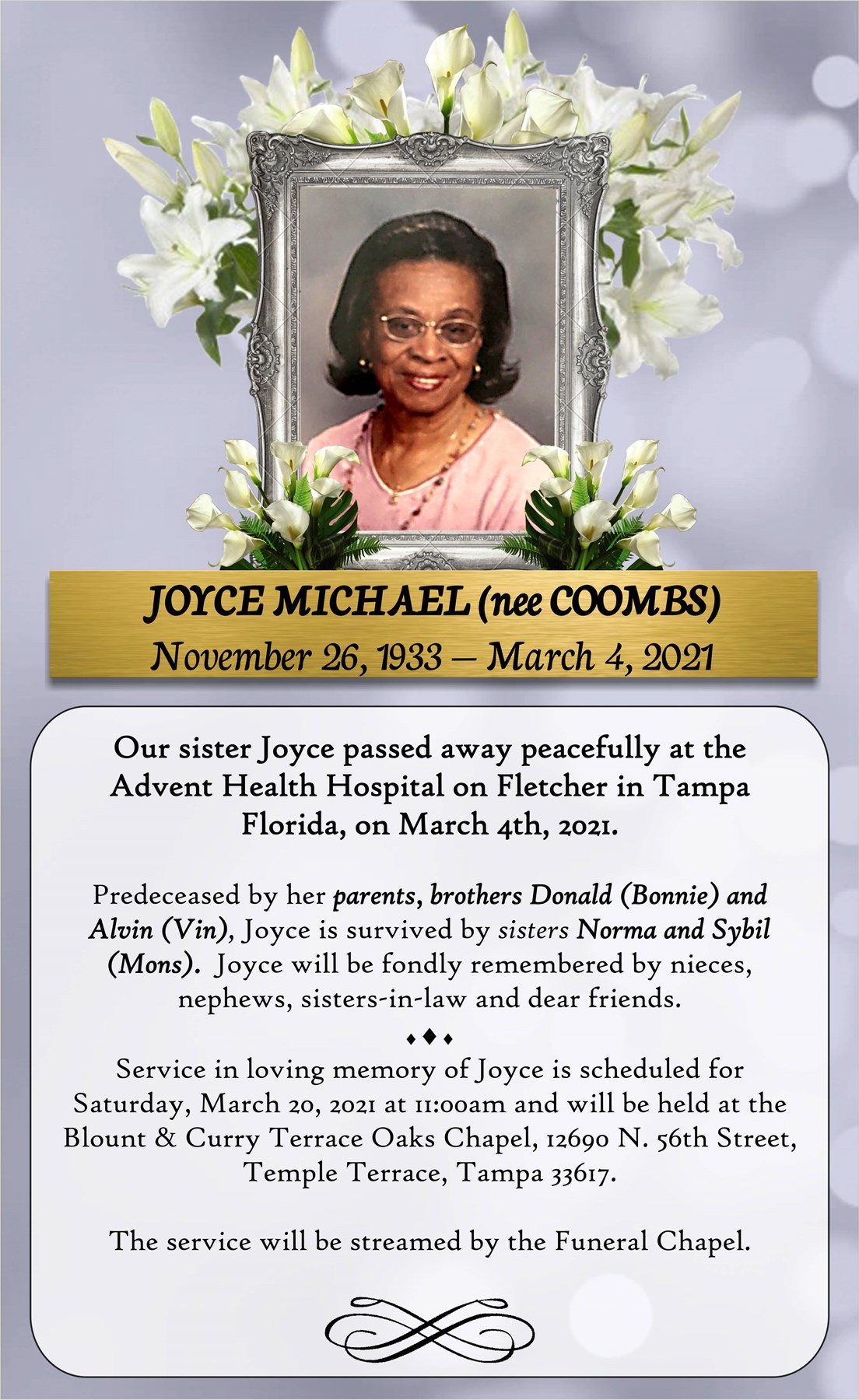 Obituary of Joyce A. Michael