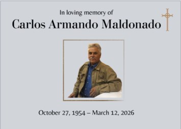 Obituary of Carlos Armando Maldonado
