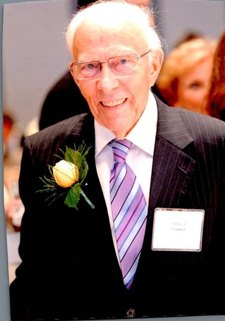 Avis de décès de Samuel M Frankel