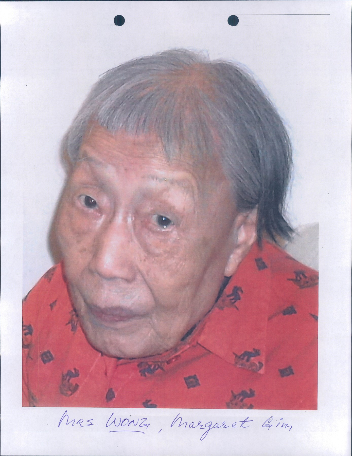 Obituary of Margaret Gim Wong