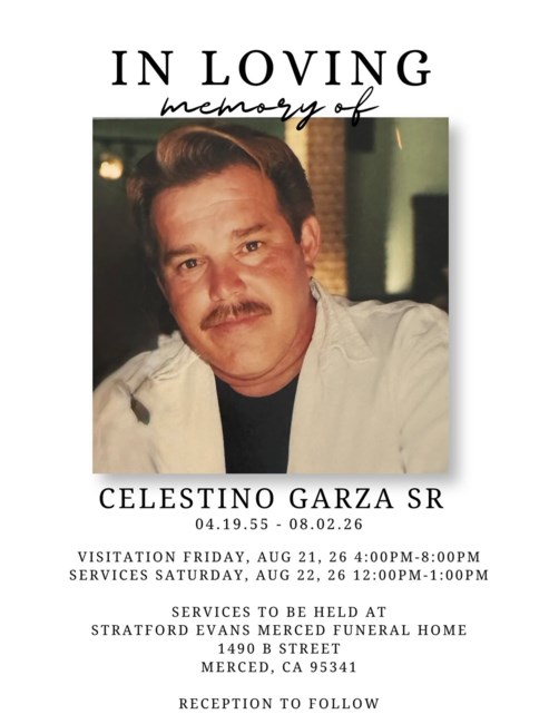 Obituary of Celestino Garza Sr.