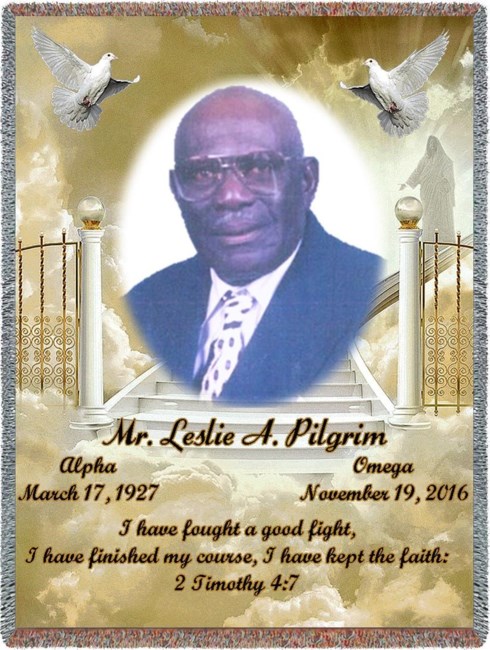 Obituary of Leslie A Pilgrim