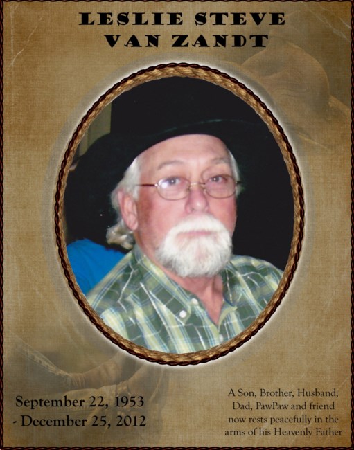 Obituary of Leslie Steve Van Zandt