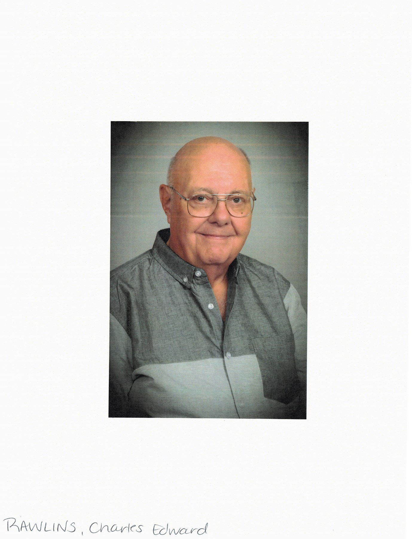 Obituary of Charles Edward Rawlins