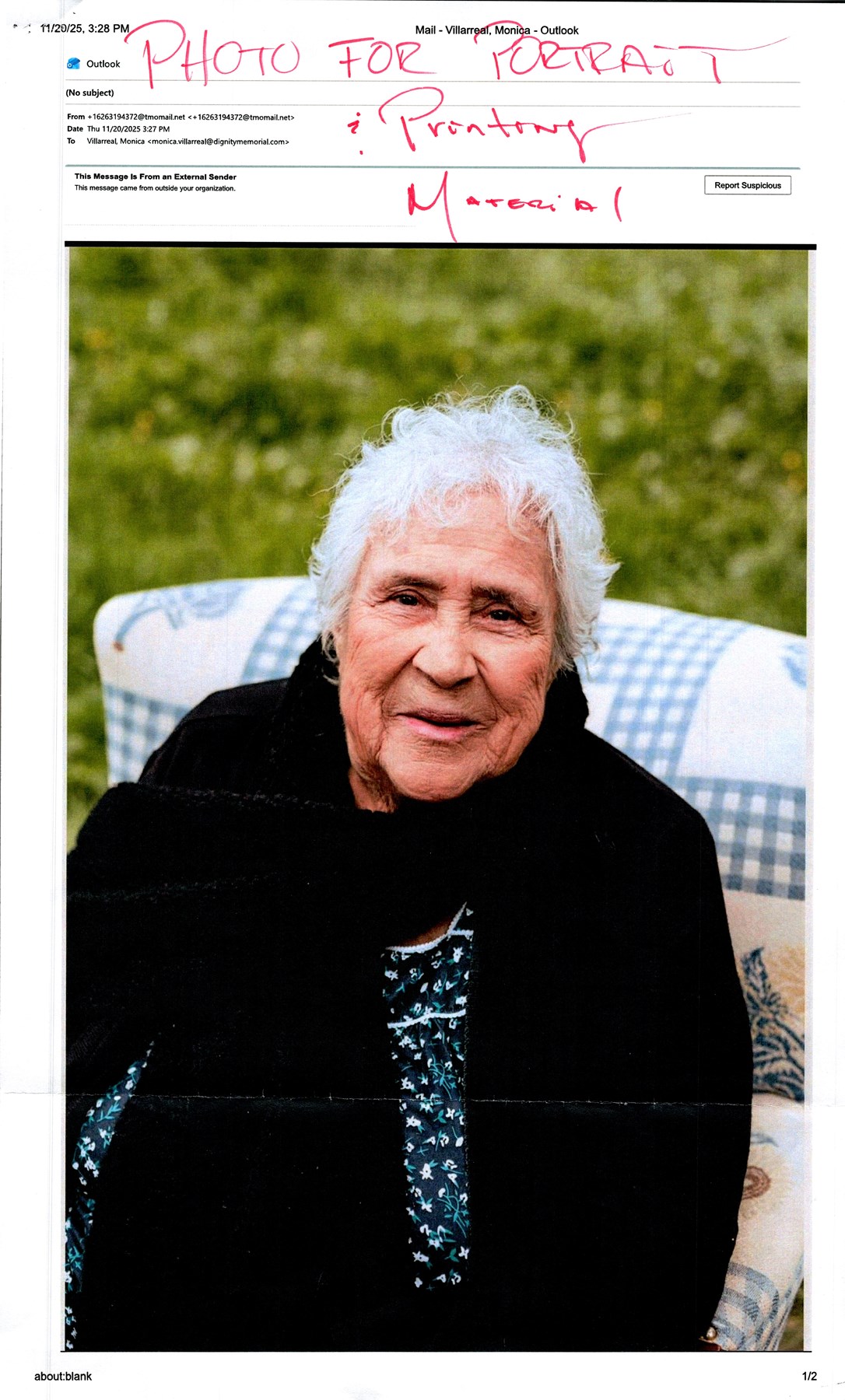 Obituary of Rita Huerta de Luna