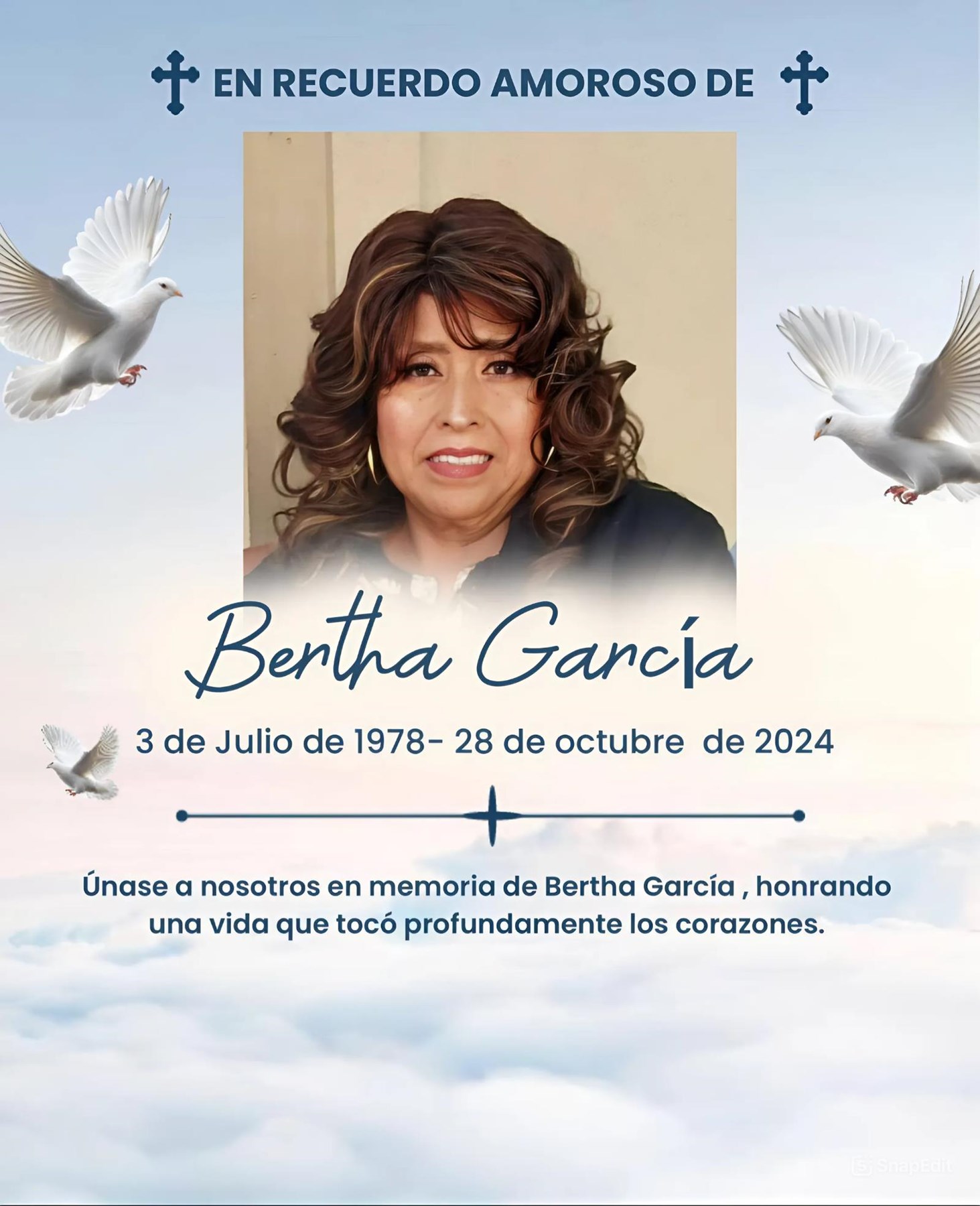 Obituary of Berta Garcia  Garcia