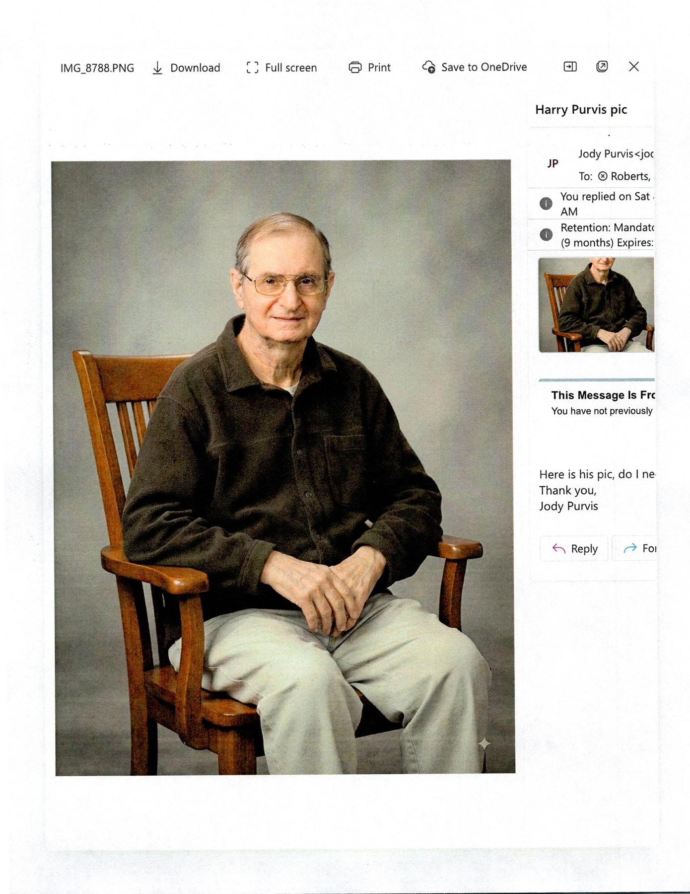 Obituary of Harry Glen Purvis