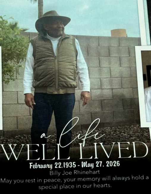 Obituary of Billy Joe Rhinehart