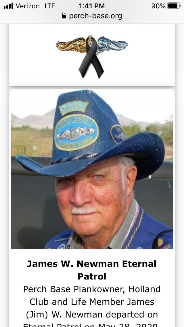 Avis de décès de James William Newman