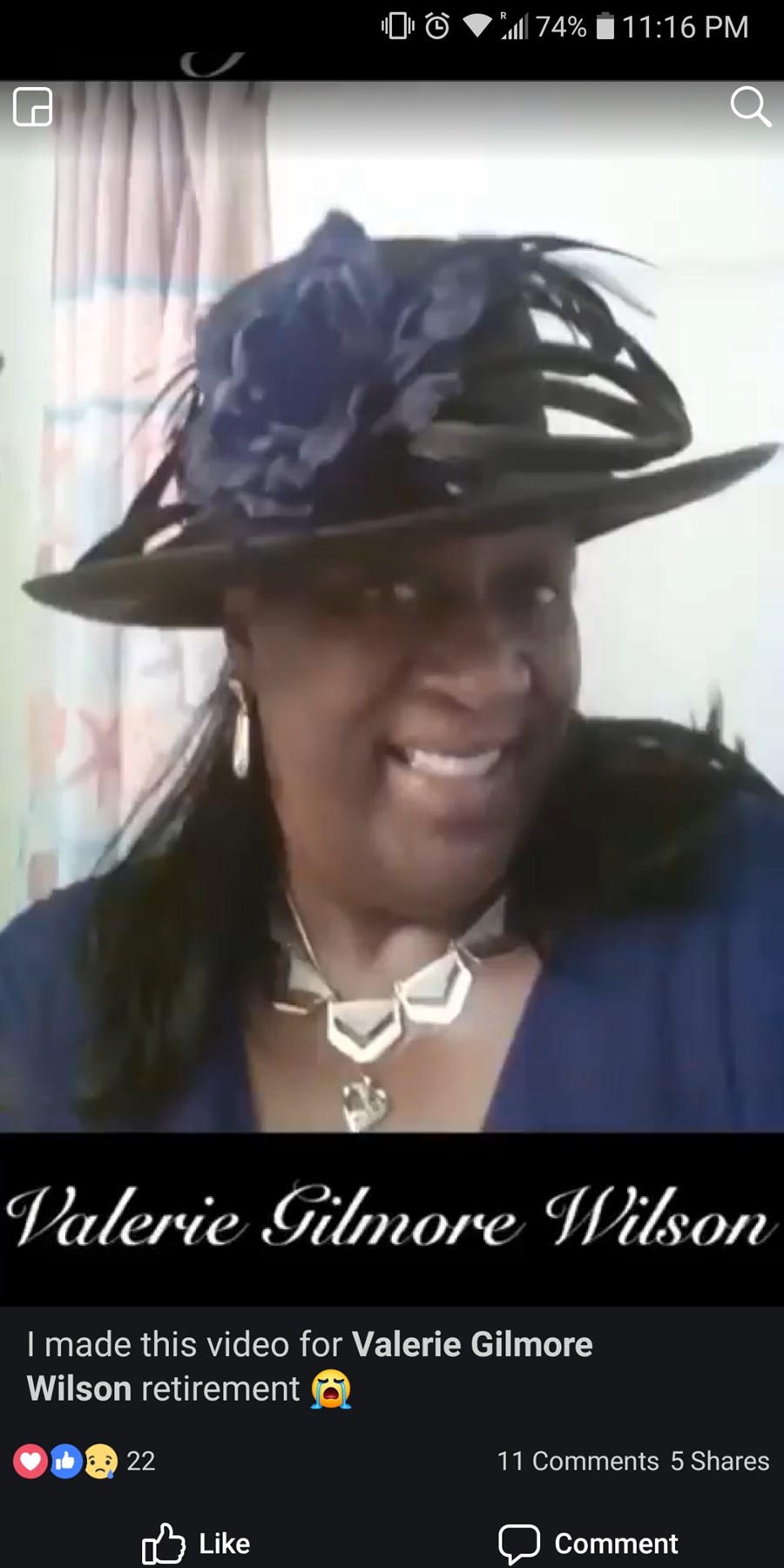 Obituary of Valerie Gilmore Wilson