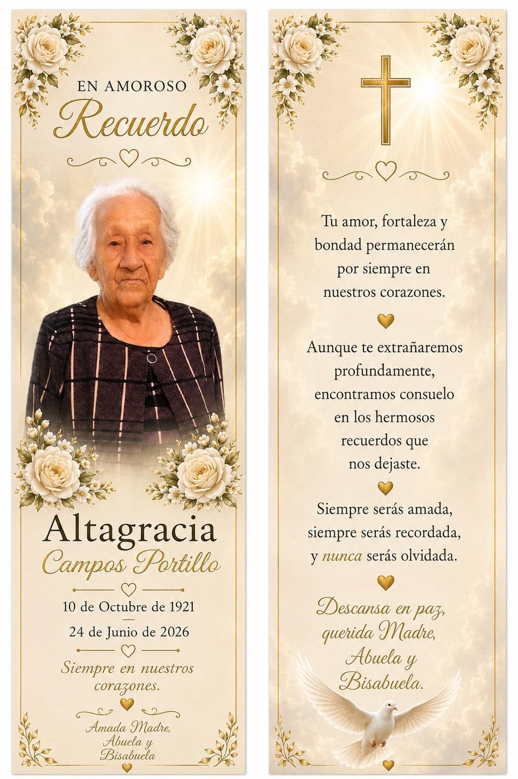 Obituary of Altagracia Portillo Campos