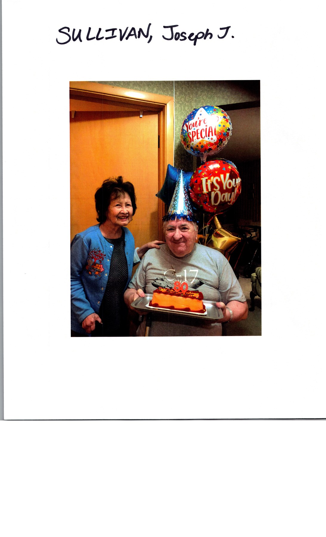 Obituary of Joseph J. Sullivan