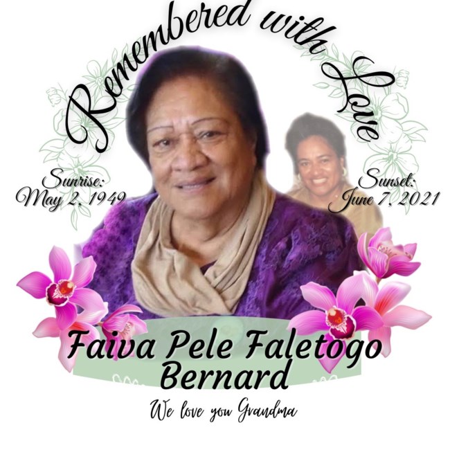 Obituary of Faiva Pele Faletogo Bernard