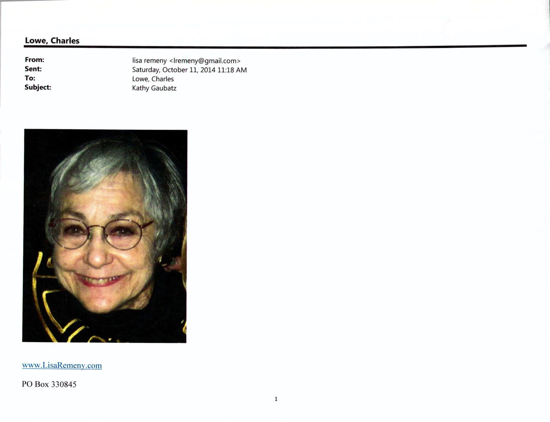 Obituary of Kathryn Ball Gaubatz