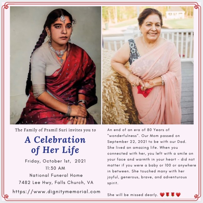 Obituary of Pramil Suri