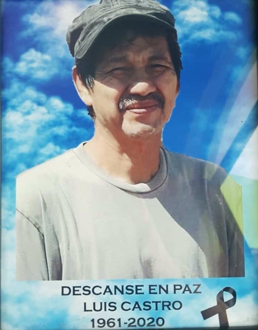 Obituary of Luis Alfredo Castro Garcia