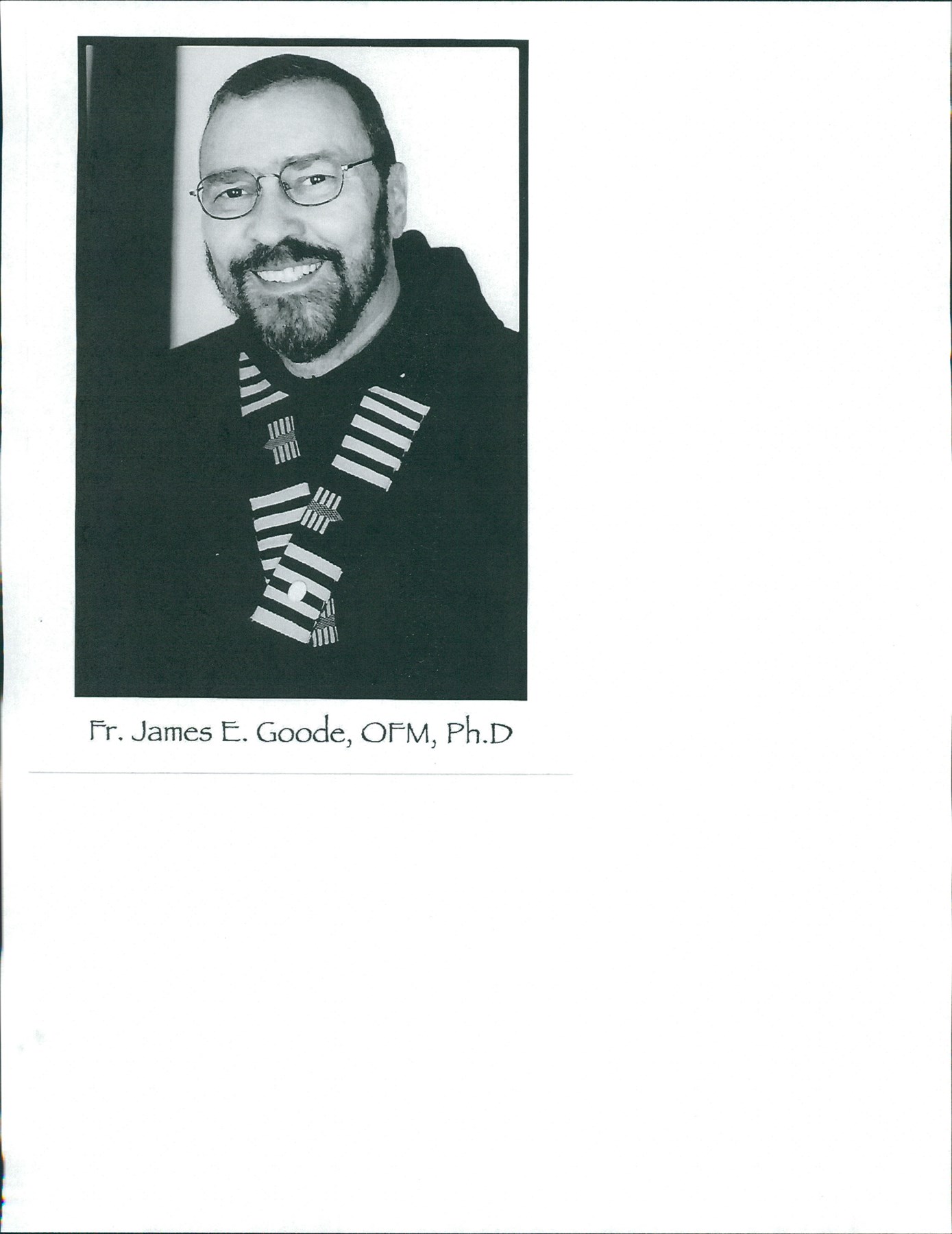 Obituary of Fr. James E. Goode, OFM