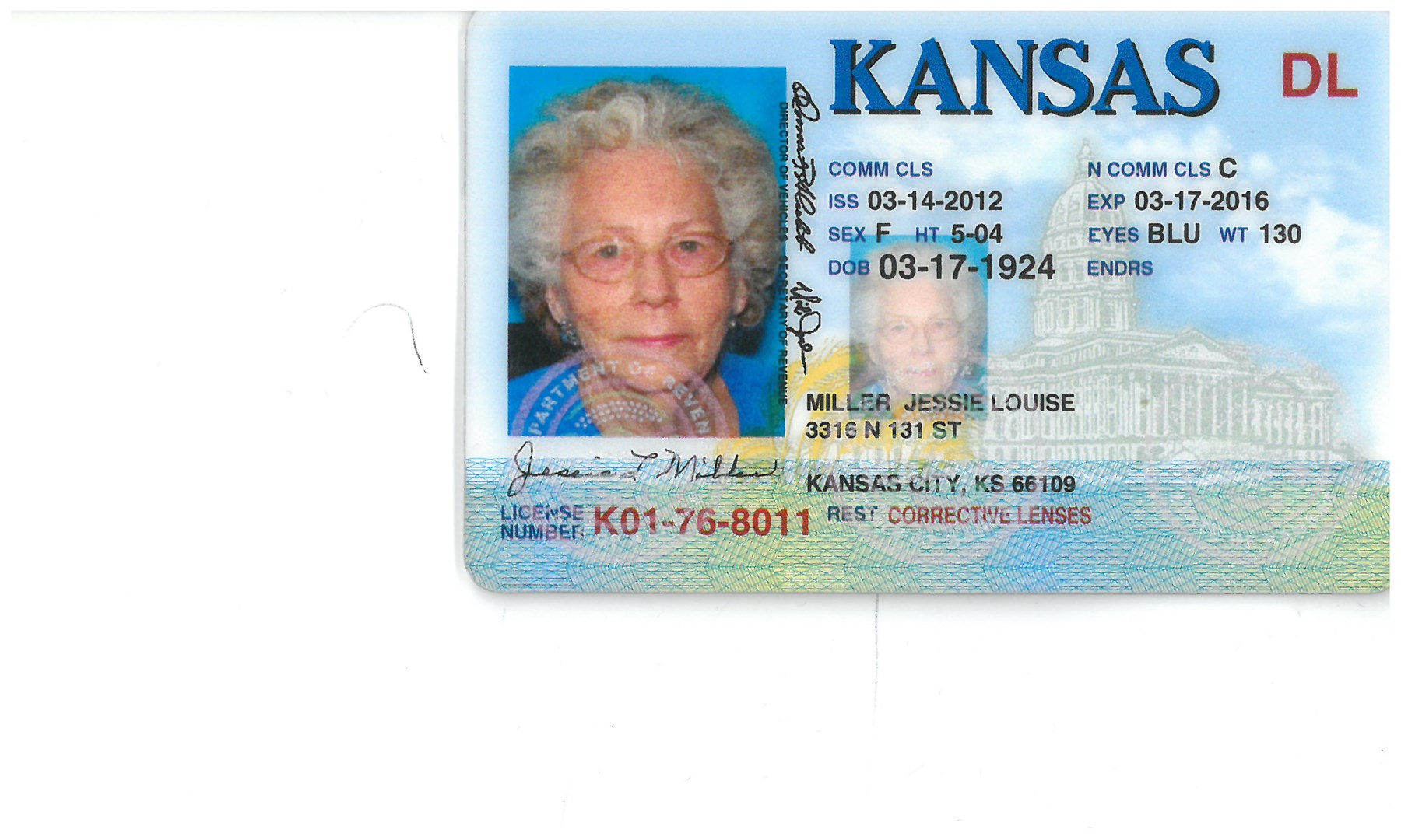 Obituario de Jessie L. Miller